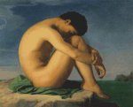 (image for) Naked Young Man Sitting on a Rock